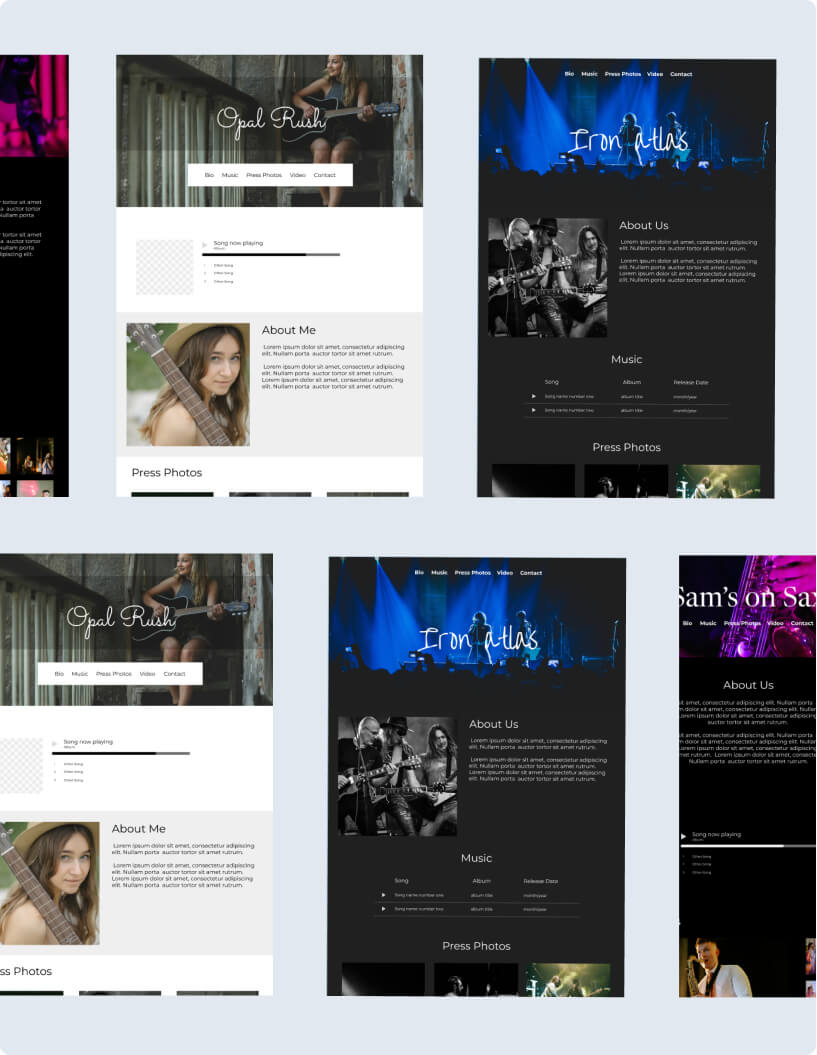 Trusted by 10k artists for their EPK